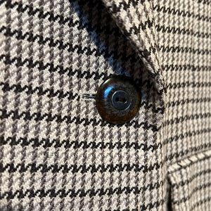 Jones New York suit houndstooth wool size 10 skirt and jacket set vintage 1990s